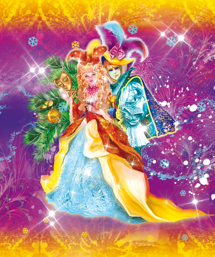 Карнавал - макет новогоднего шара