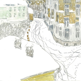 Снег пошёл.