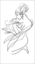 Девушка с птицей