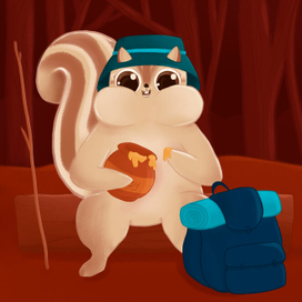 Бурундук-путешественник и баночка меда