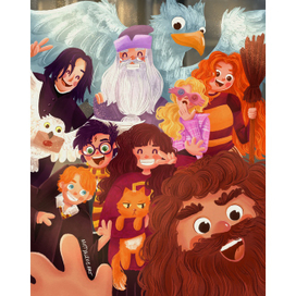 Персонажи, стилизация по Гарри Поттеру