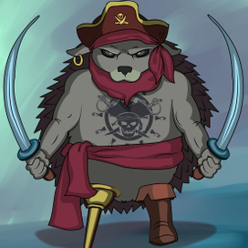 Грозный Еж-Пират 3