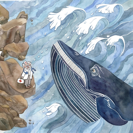 Айболит с китом 