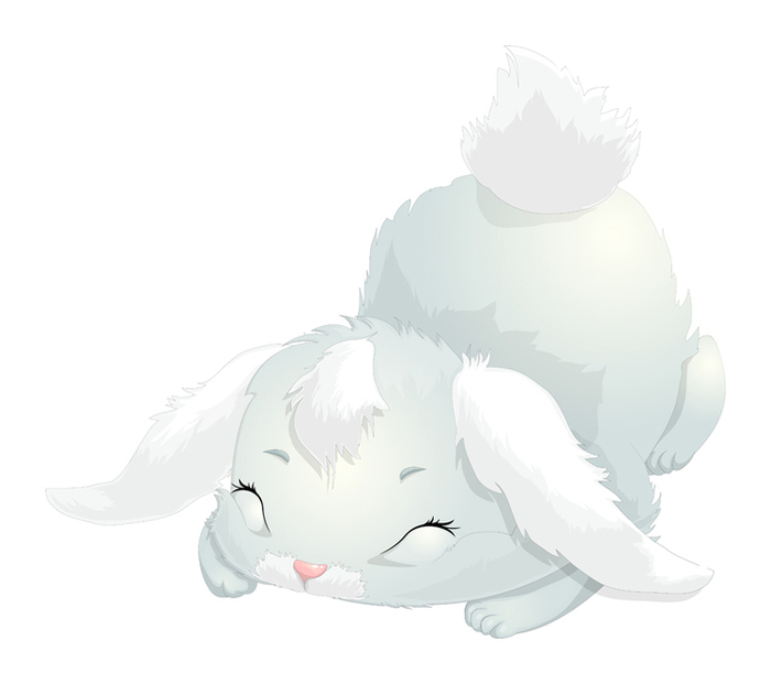 спящий зайчик