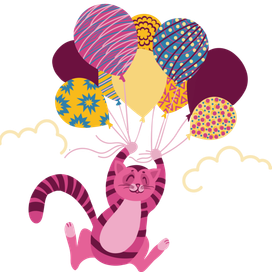 Розовый котей