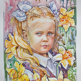 "Девочка в нарциссах"