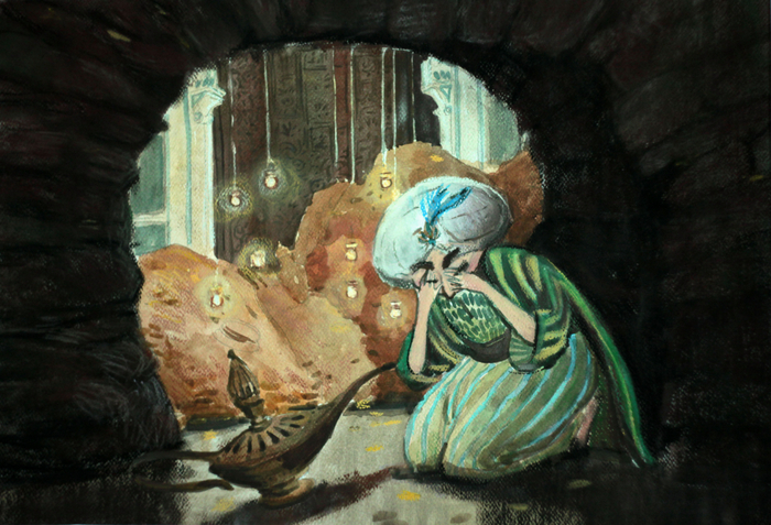 Аладдин в пещере