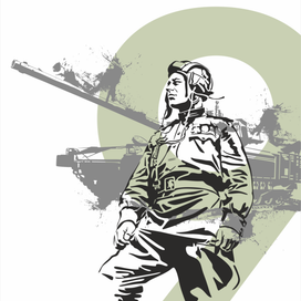 иллюстрация для флагов (Завод ЭХМЗ им. Н.Д. Зелинского)