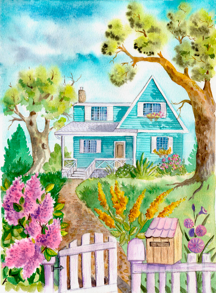 Домик  в саду