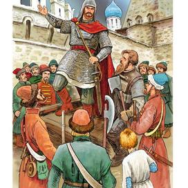 Иллюстрация к книге О. Тихомирова "Рассказы о великих полководцах"
