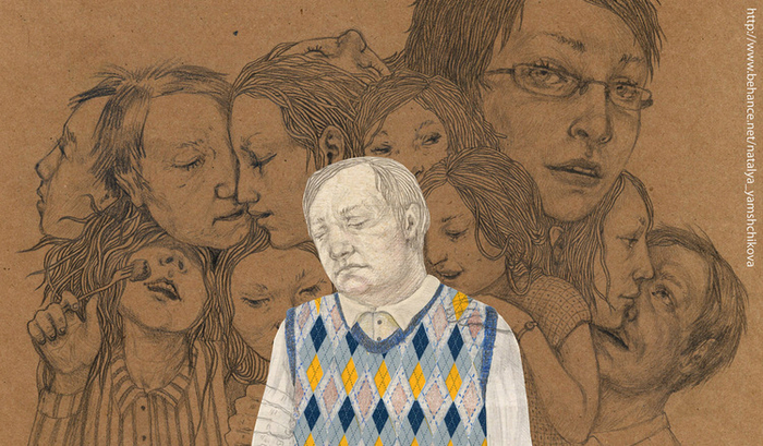 Иллюстрация к детективу Константина Смелого "Кругом слоны, Миша".