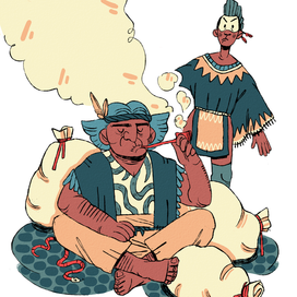 Иллюстрация к индейским сказкам