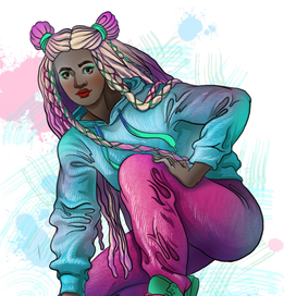 Скейтбордистка