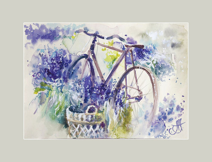 Лавандовый велосипед 