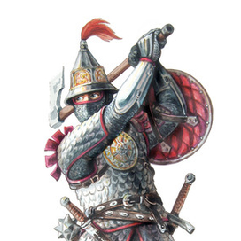 Тяжело вооруженный дружинник.