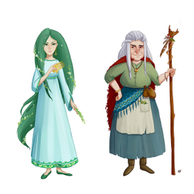 Водяная и Баба Яга