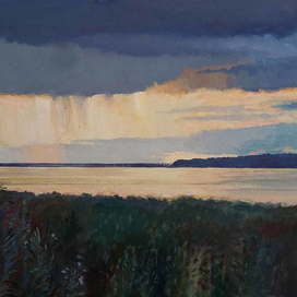 Вечерний дождь.