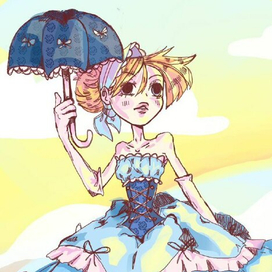 Принцесса с зонтом