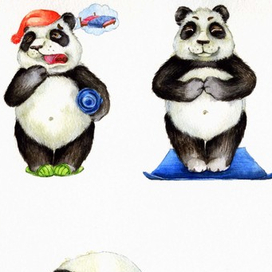 Панда "йожик" 