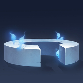 Буква в материале снег