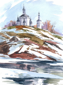 снег уходит