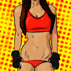 Спортивный поп арт