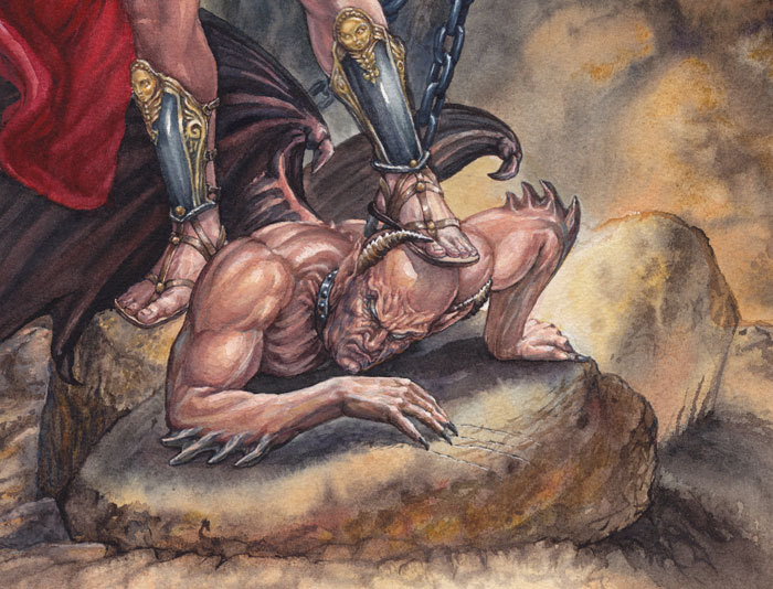 Фрагмент иллюстрации "Архангел Михаил"