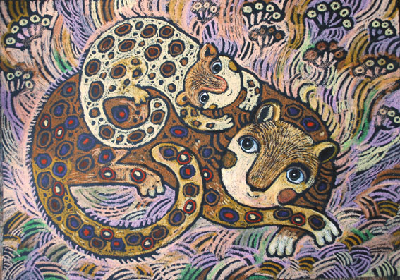 В утренней сиреневой траве