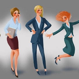 женщина в офисе