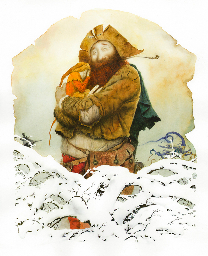 7/ illustration by Oscar Wilde "Selfish Giant"