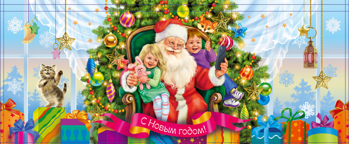 Новогодняя жестяная банка