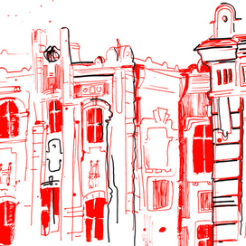 пластика в красном