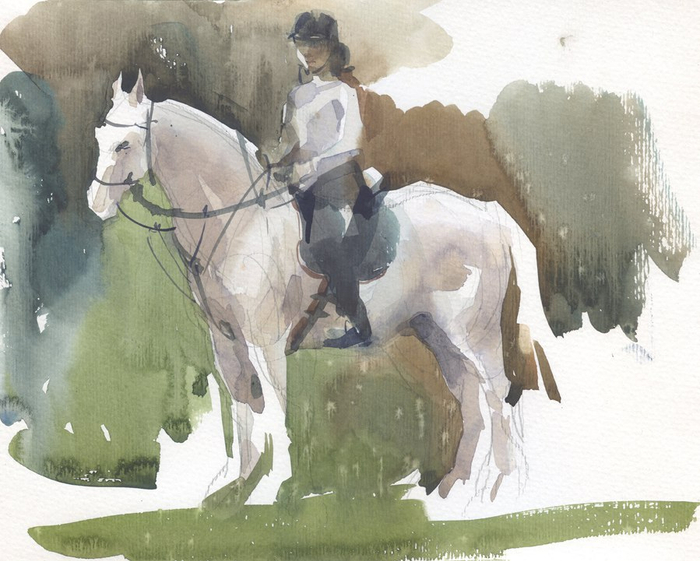 "Наездница. Этюд"