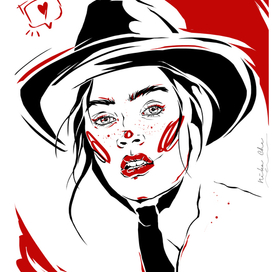 Портрет в 2 цвета