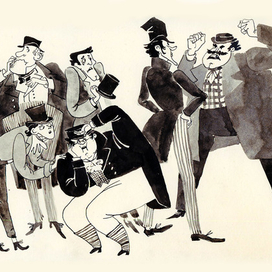 мистер Джингль мужественно защищает общество Пиквикистов