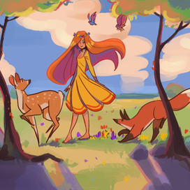 Весна,набросок