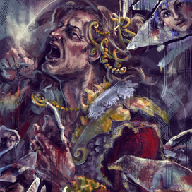 Обломки времени со стен смотрели и замыкали тишину