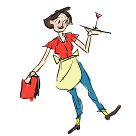 Разработка персонажа - официантка_2