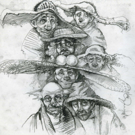 Sketch. Show Slava Polunin.