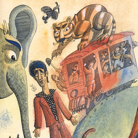 К рассказу Ираклия Квирикадзе. Для журнала "Story"