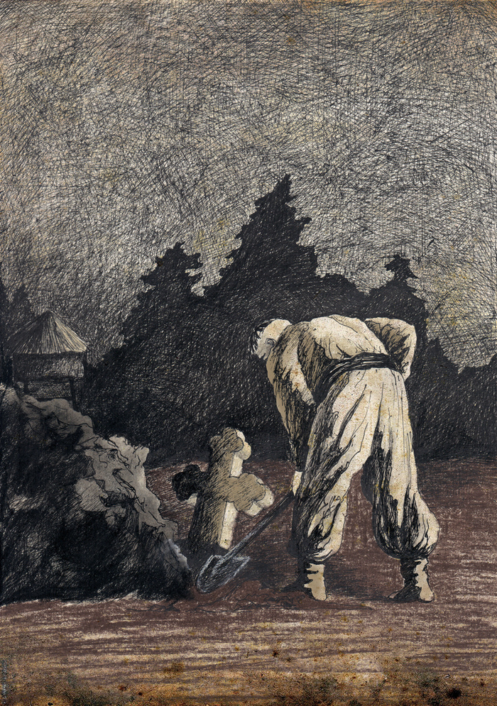 Иллюстрация к повести "Заколдованное место"