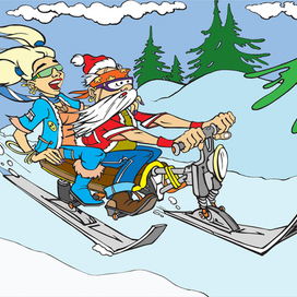 Дед Мороз и Снегурка