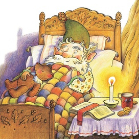 Разворот для сказки "Лесовичок и Новый Год"