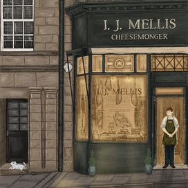 Фасад шотландского магазинчика 