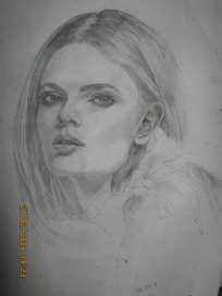 портрет модельки