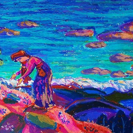 Собирательница цветов