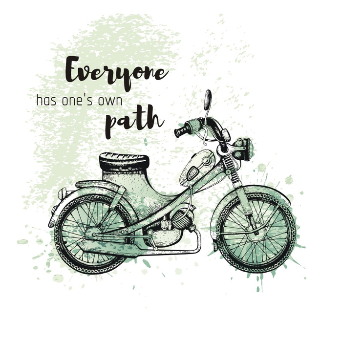 Ретро мопед