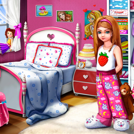 Девочка в интерьере