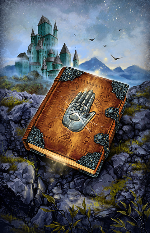 Обложка к книге фэнтези для издательства "Аквилегия".
