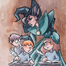 Иллюстрация для Inktober 2025 29. lesson (урок)